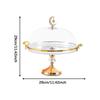 Cake Stand with Transparent Cover Multi-purpose Serving Platter for Wedding Buffet Club and Holiday Dessert Display