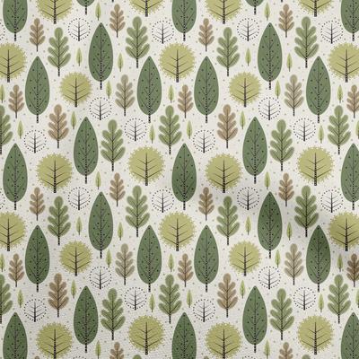 Cotton Flex Green Fabric Dotted Floral Craft Projects Decor Fabric Printed By The Yard 40 Inch