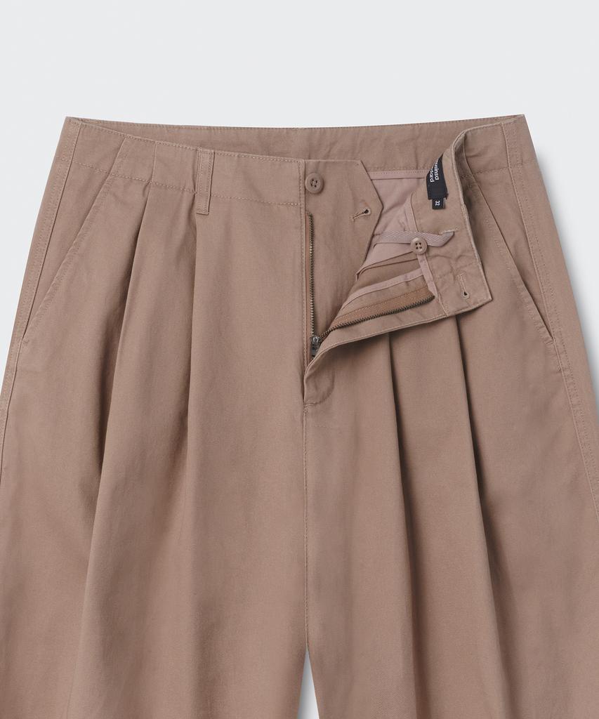 MUSINSA STANDARD Cotton Wide Balloon Pants [Mocha Beige]