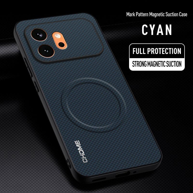 Business Sle Marking Pattern Leather Magnetic Case for Honor 600 Lite 600 Pro 500 400 300 for Magsafe Wireless Charging Cover