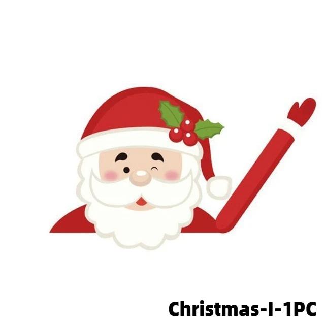 

Наклейка на автомобіль Задня щітка склоочисника Декаль Різдво Дід Мороз Лось Різдвяний Новинка Щітка склоочисника Наклейки на вікно Різдвяна прикраса Орнаменти