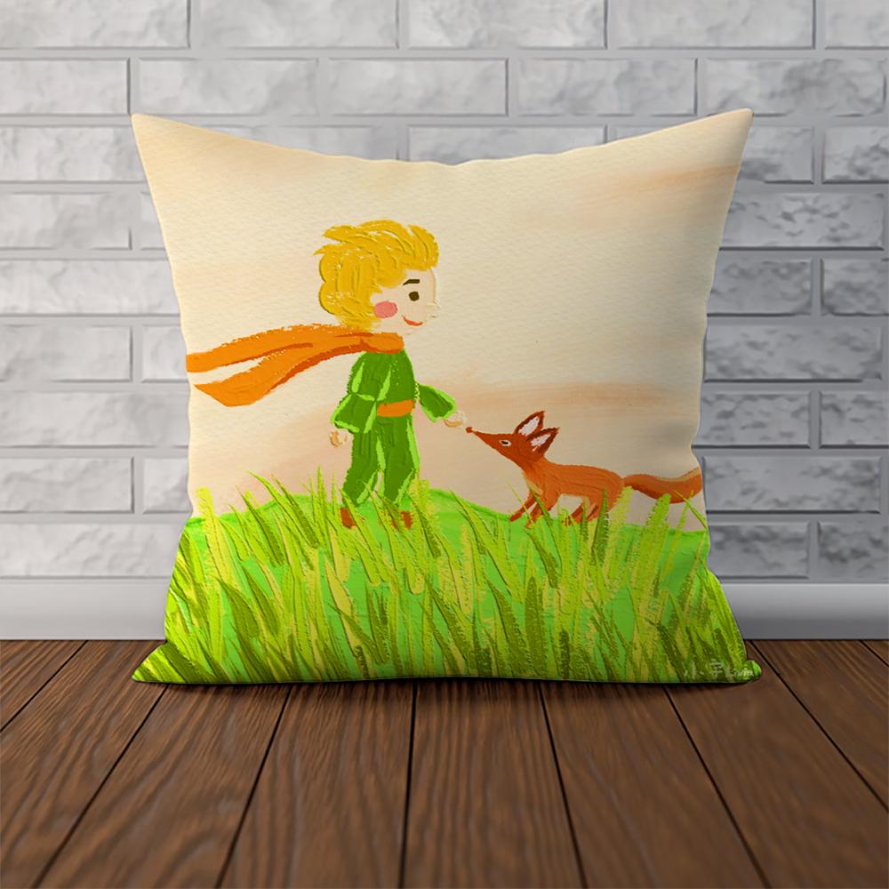 The Little PPrince Pillow Case For Car Sofa Decorative Home Doublesided Print Plush Square Throw Pillow Cushion Cover