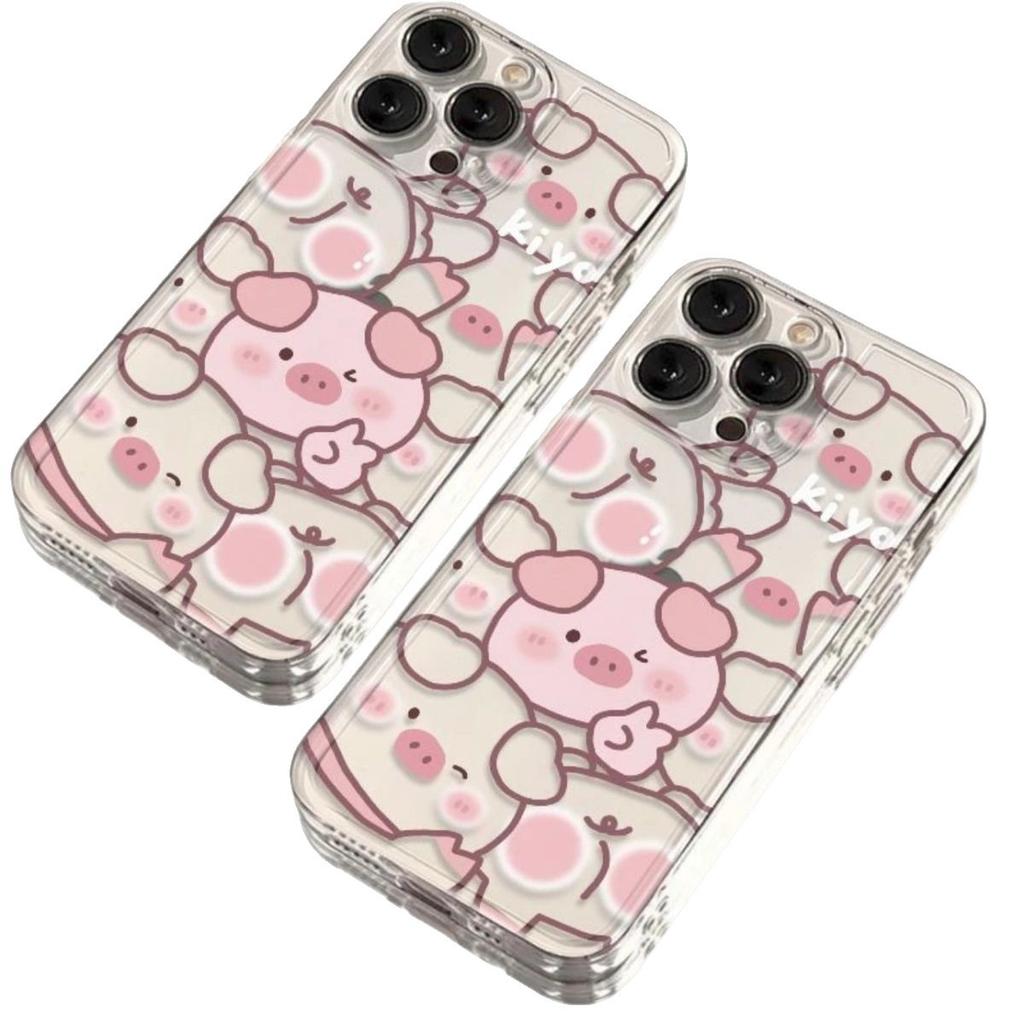 Transparent Phone Case Space Shell Phone Protective Case Material for Apple Phone Protective Case High-end Sense Cute Cartoon