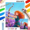 Brave Merida Paint by Numbers Painting Art Kit Home Decor Gift