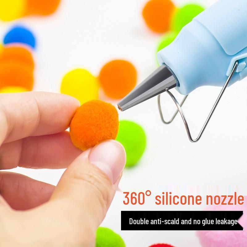 Universal Hot Melt Glue Gun with 7mm Glue Sticks - Perfect for Crafts, Floral Art, and Household Use