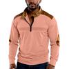 Shirt Button Pocket Men's Sports  Shirt V-neck Casual Top