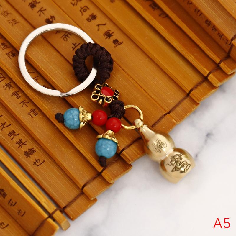 Twelve Zodiac Copper Gourd Pendant Open Hollow Pure Brass Ornaments Decoration Crafts Office Auspicious Ornaments