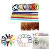 Id 12pcs Adjustable Collars Velcro Whelping Bands Puppy Kitten Newborn Tags Pet