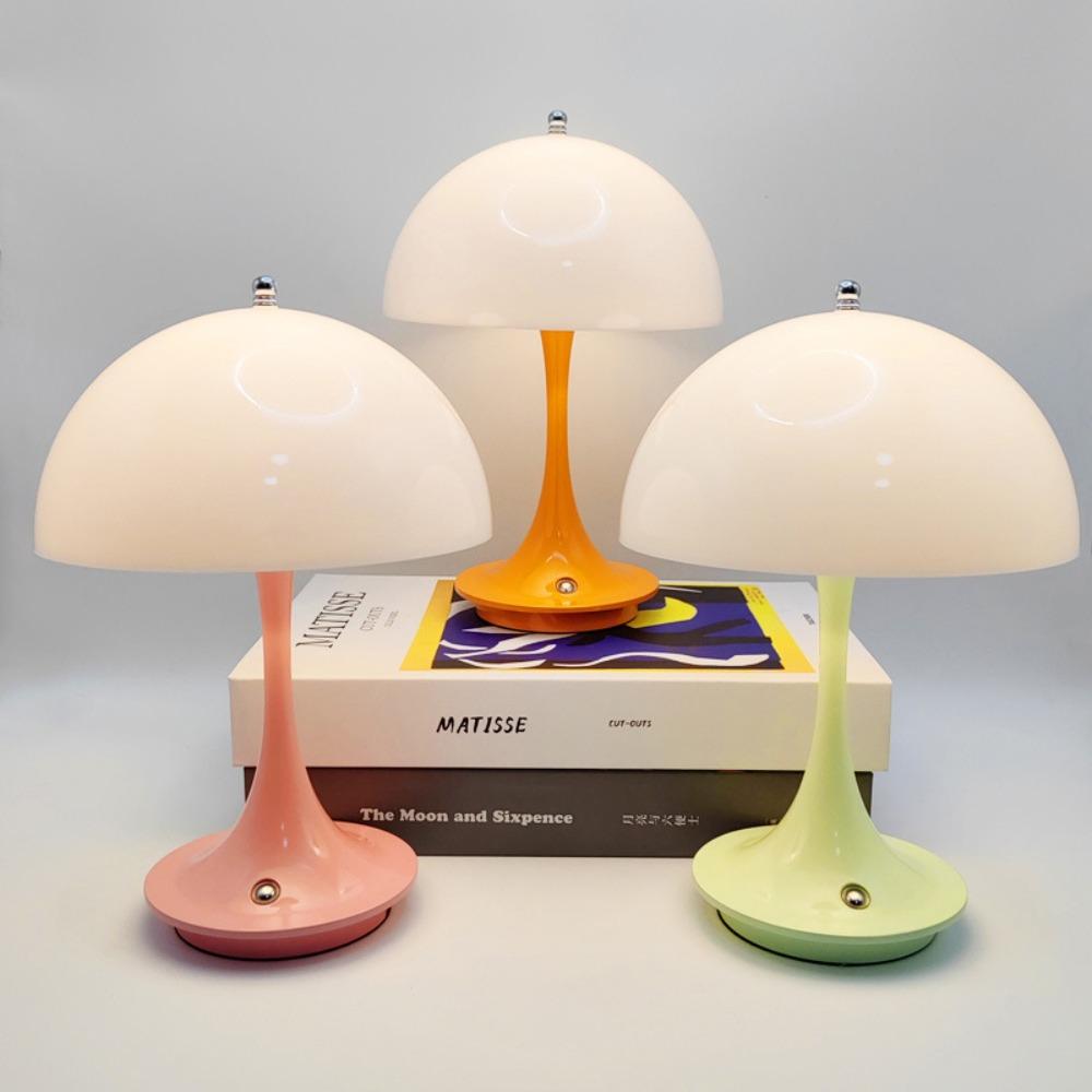 Touch Mushroom LED Table Lamp Cordless Indoor Lighting  for Hotel Bar Coffee