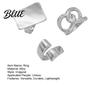 Adjustable Ring 3Pcs Minimalist Cross Knot Set Textured Chunky Stackable