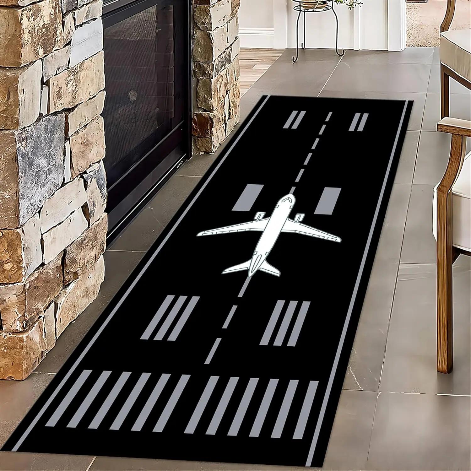 

Airport Hallway Runner Rug Interior Area Mat Home Decoration Children Bedside Long Carpet Living Room Entrance Doormat Home 40X120CM