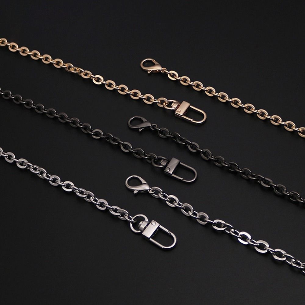 120cm Metal Chain Handle Replacement Chain Golden Silvery Aluminum Chain For Jewelry Making Findings Bag Chain Strap