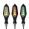Daconovo 2 STK Motorrad Laufende Blinkerleuchten, Superhelle Doppelseitige LED-Blinker