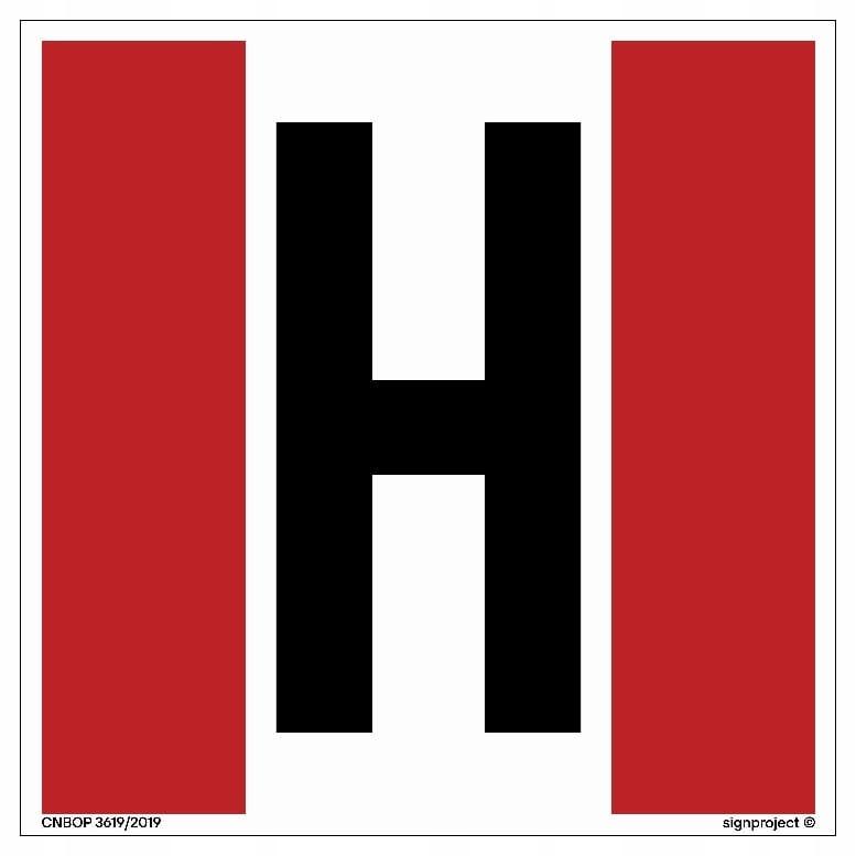 BB013 Outdoor hydrant sign H RIGID 200X200