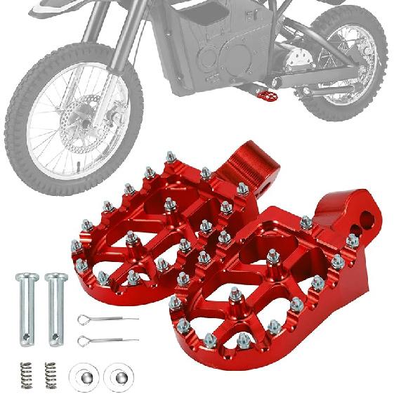 Dirt Bike Foot Pegs Footpegs Rest Pedal CNC For MX 650 500 MX650 MX500 SX500 Electric Dirt Bike Black