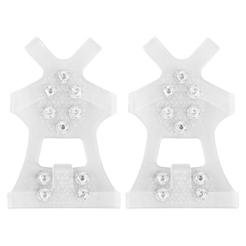 10 Zähne Winter Eiskrallen Rutschfeste Bergsteigersteigeisen Unisex Schneekrallen Überschuhe Outdoor Ketten Schuhspikes