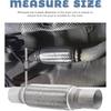 Flex Pipe,Heavy Duty Exhaust Flex Pipe,Car Accessories Stainless Steel Flexible Exhaust Pipes,Universal Muffler Tube Automotive Replacement,Suitable