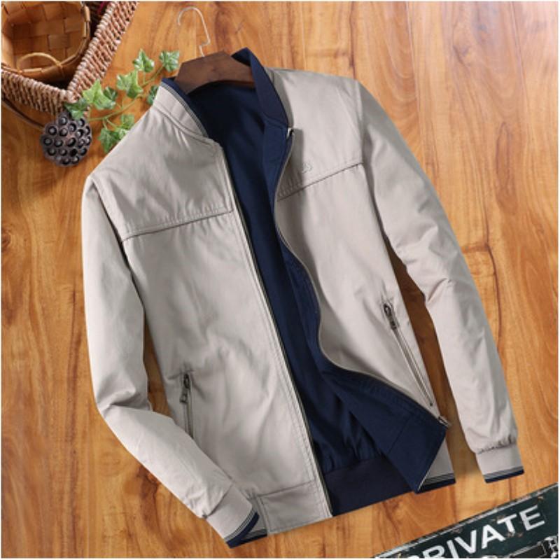 Chaqueta Casual Slim de Negocios Reversible Transpirable para Hombre de Otoño e Invierno
