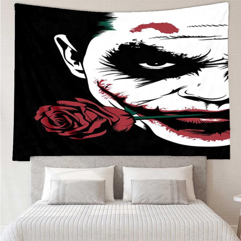 1PC Cool clown Pattern K-pop music group Tapestry Accessories for Bedroom,Livingroom, dormitory Room Wall Decor Fan Birthday Gifts