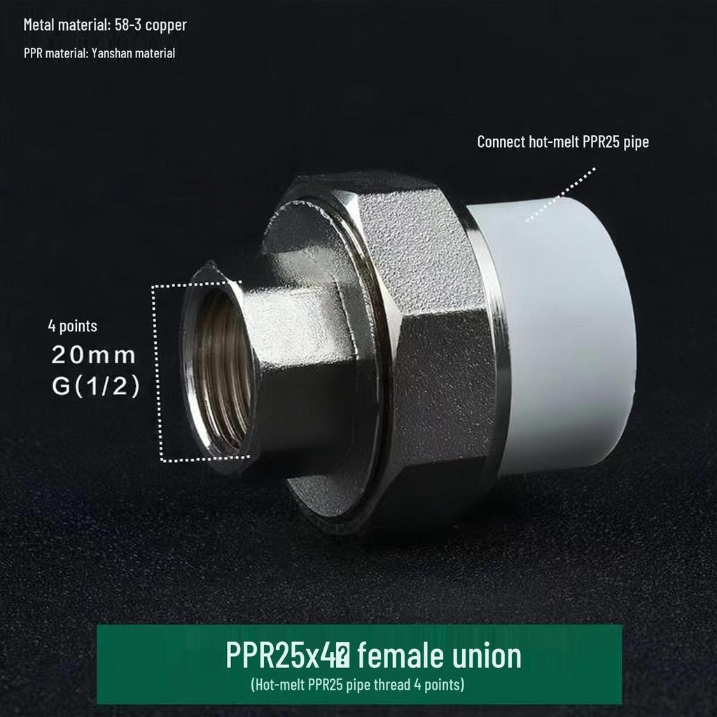 PPR Měď Železo Šroubení, Vnitřní & Vnější Závit, 20-110mm, Oboustranný PPR Železný Konektor