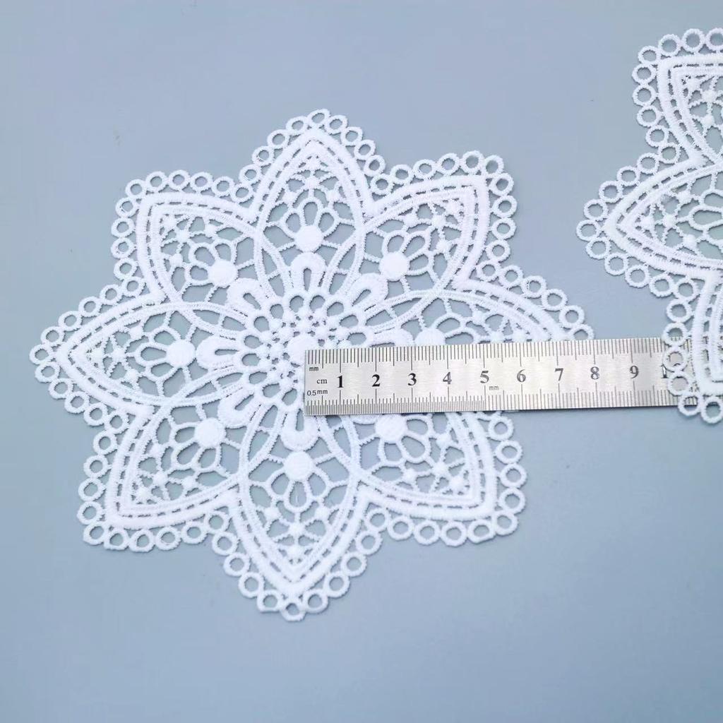 New White Embroidered Lace Coaster, American Home Non-Slip Mat, Table Lamp, Vase, Cloth, Tableware Mat.