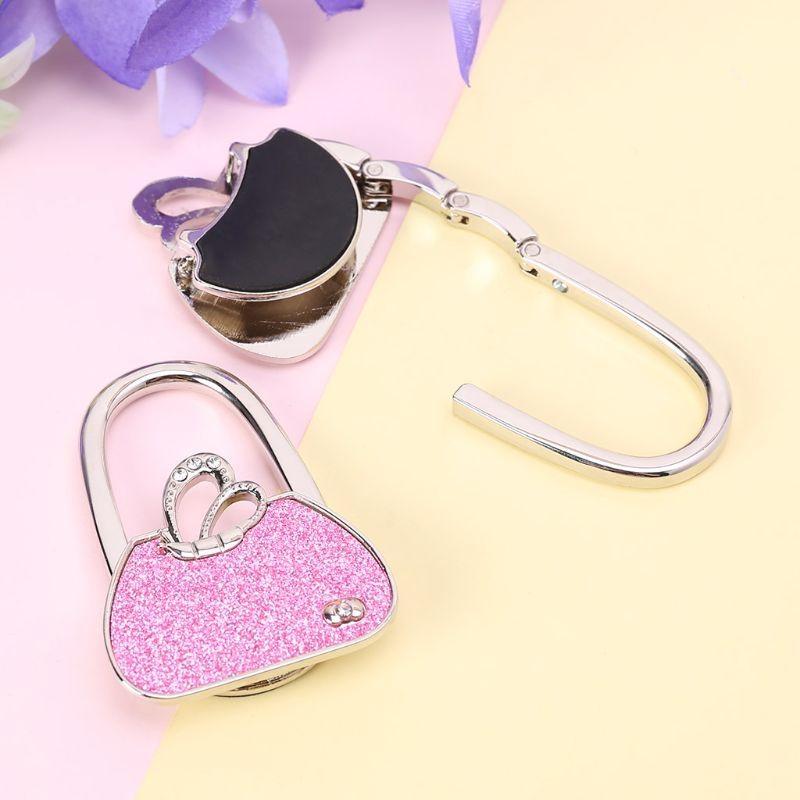 for Butterfly for Rhinestone Foldable Purse Handbag Hanger Table Hook Holder Wom top sale
