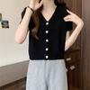 Short Sleeved Knitted Shirt for Summer Women's Clothing Hollowed Out Ice Silk Cardigan for Outerwear