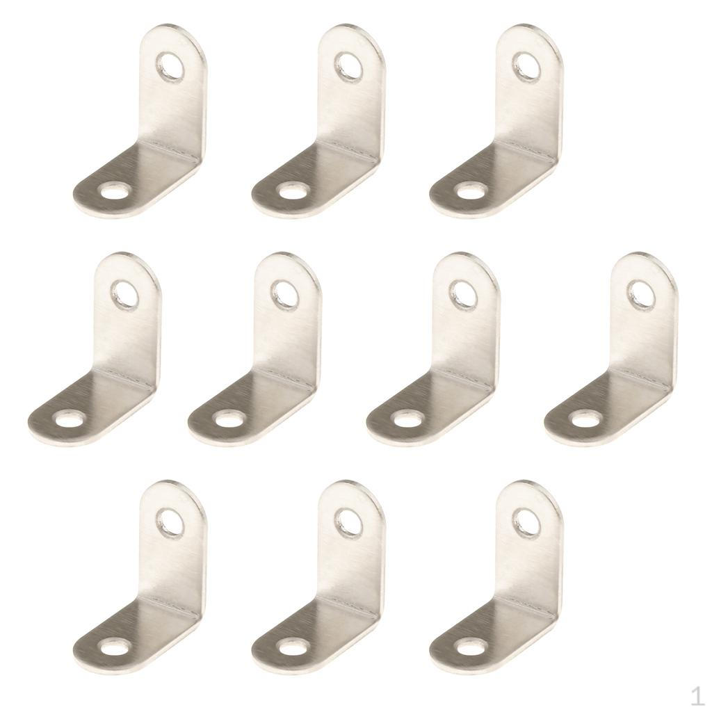 

10 Stainless Corner Brace, Wall Hanging Joint Angle Bracket, Heavy-duty 30x30x16mm