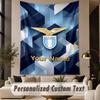 Custom Text Tapestry Lazio FC Print Wall Tapestry Indoor Living Room Wall Decor
