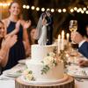 Romantic Bride Groom Topper Elegant Design Anniversary Decoration  Wedding Celebration
