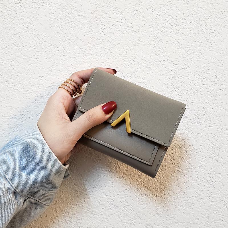 Women's Korean Style Tri-Fold Wallet: Short, All-Match Coin Purse & Card Holder