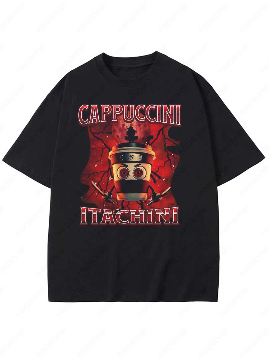 

Футболка Cappuccino Assassino Ретро Итальянский Brainrot Мем Графические Футболки 100% Хлопок Летние Мягкие Унисекс Футболки H4 S