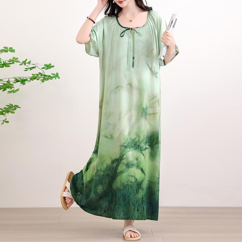

Women s Plus Size Floral Print Maxi Dress, Loose Casual Loungewear (XL-5XL) 4XL