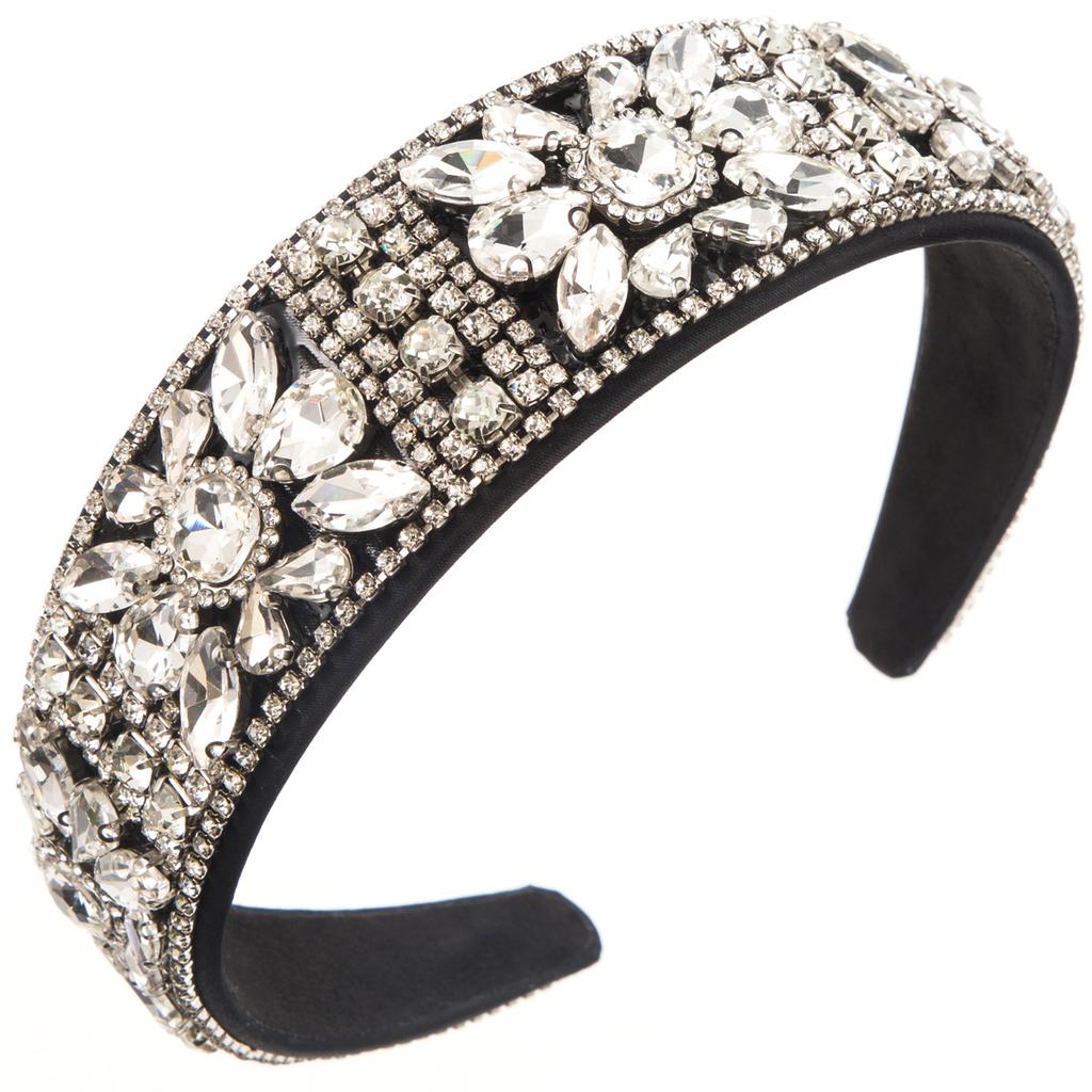 Ins Fashion Gold/Silver Pearl Hair Band Luxury Baroque Rhinestone Headband Girls Sweet Headwear Hair Accessories