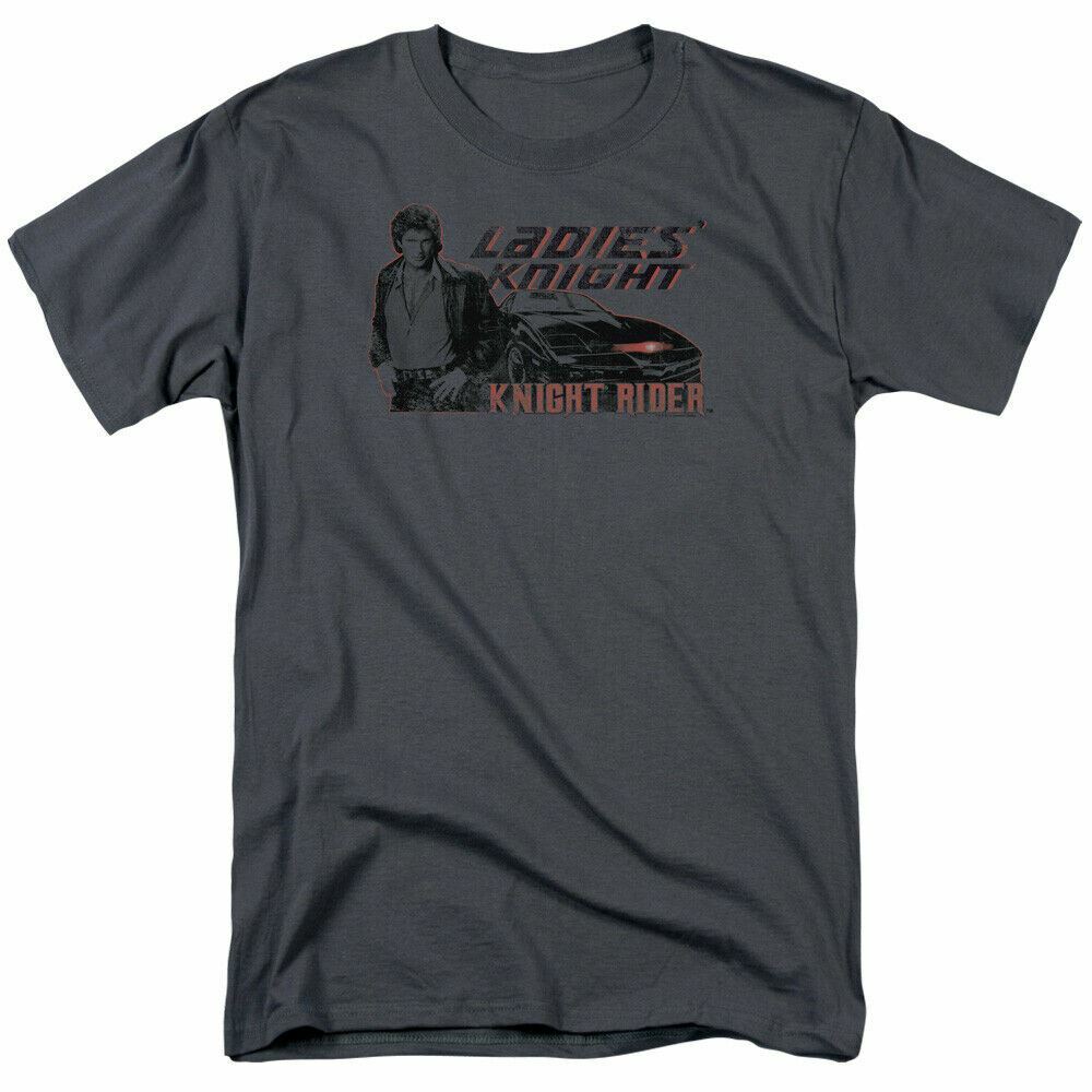 Knight Rider Ladies Knight T Shirt Mens Licensed Classic TV Show Charcoal XL