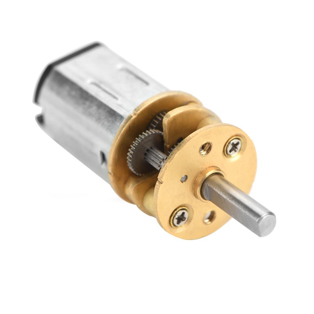 DC6V / 12V GA13N20 Gear Box Motor Electric Gear Motor for Car Model/Robot/DIY (12V 60RPM)