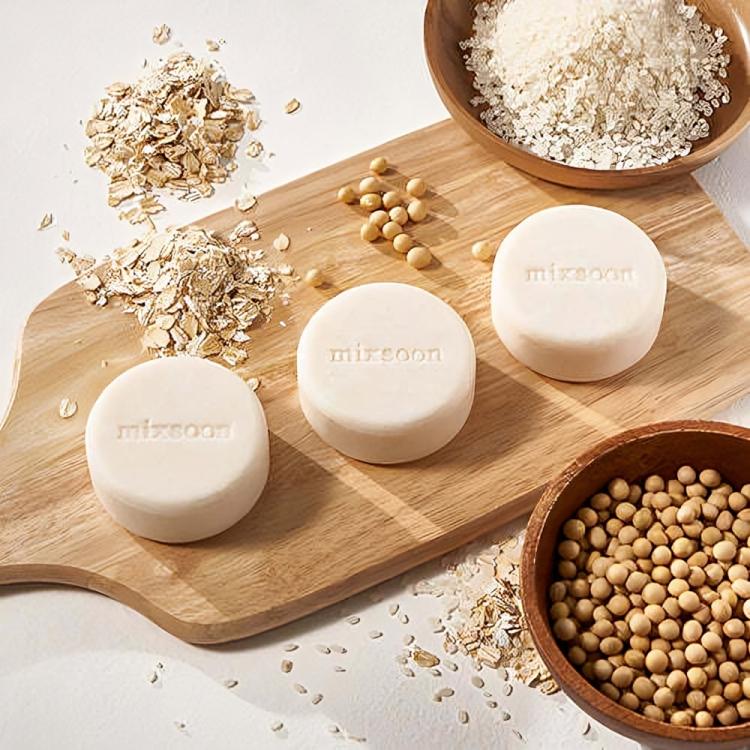 Mixsoon Deep Foaming Rice Bar (Soap), Korean Soap, KBeauty, sample