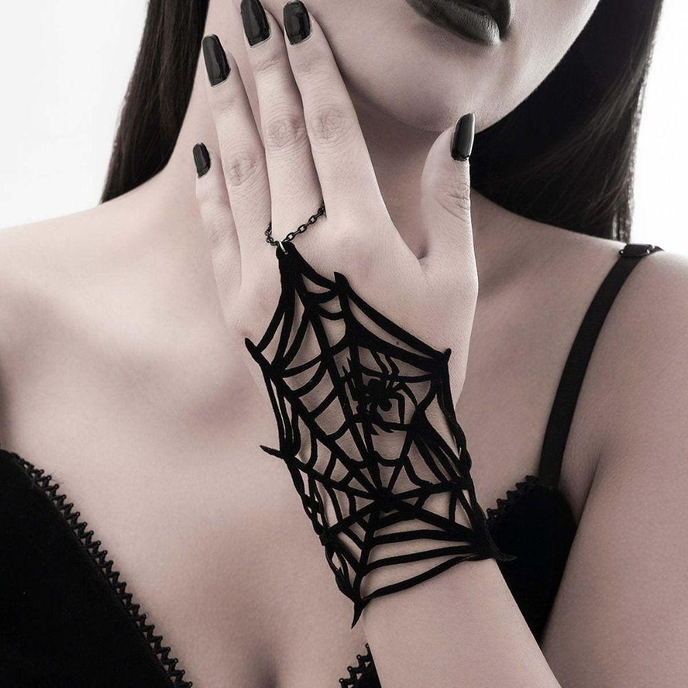 

Party Spider Web Bracelet Bangle Wrist Chain Fashion Halloween Bracelet