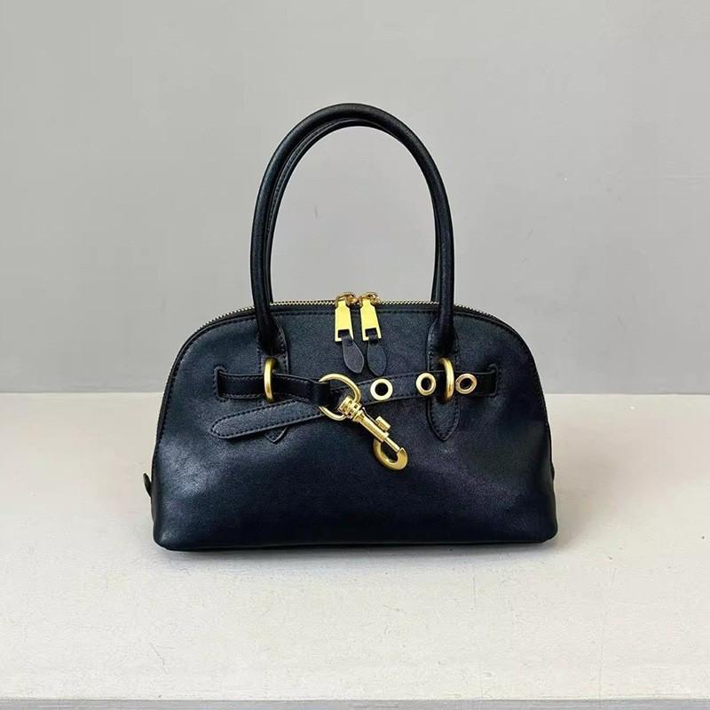 Miu Miao's Cowhide Shell Bag 25 Portable Single-shoulder Cross-shoulder Female All-matching 21cm Bowling