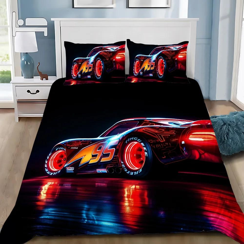 3D Print Racing Lightning Mcqueens Bedding SetGirls Adult Single Twin Queen Size Duvet Cover Pillowcase Bedding