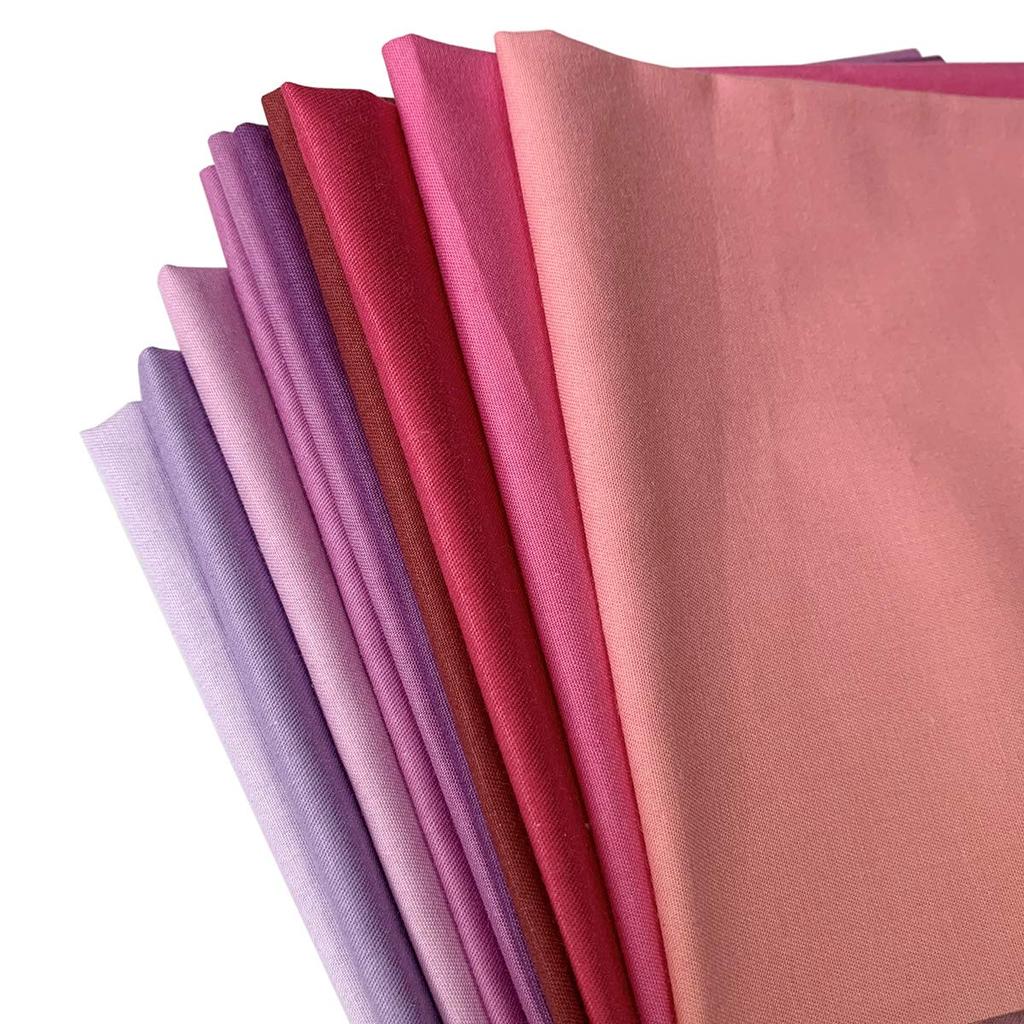 Fabric Solid for Cutting and Cotton 50 30x30cm 50-Piece Set, Colors, Crafts, Cloths, Patchwork, DIY, Fabric, Colors,