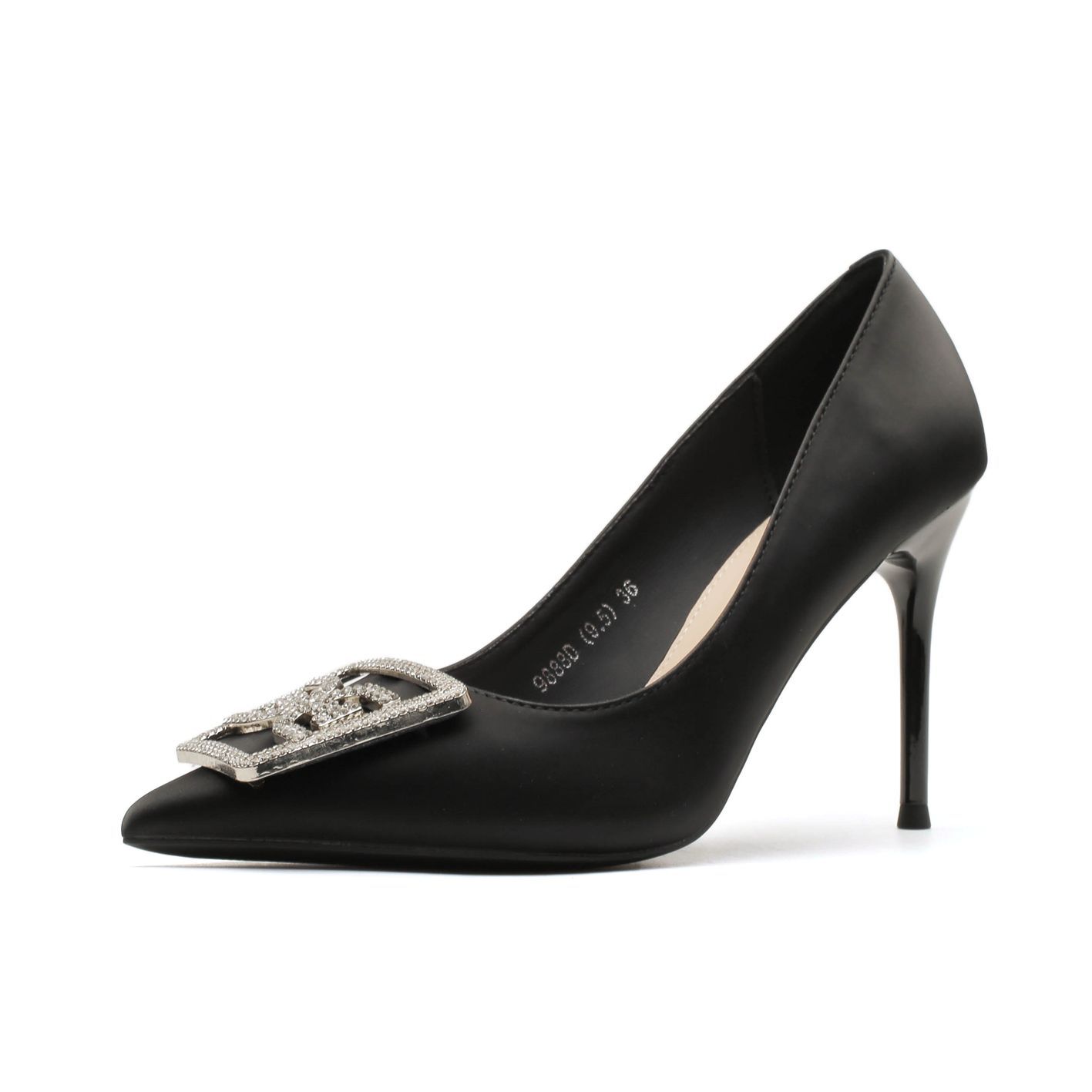 

Thin heel pointed rhinestone classic versatile daily high heels temperament simple 40