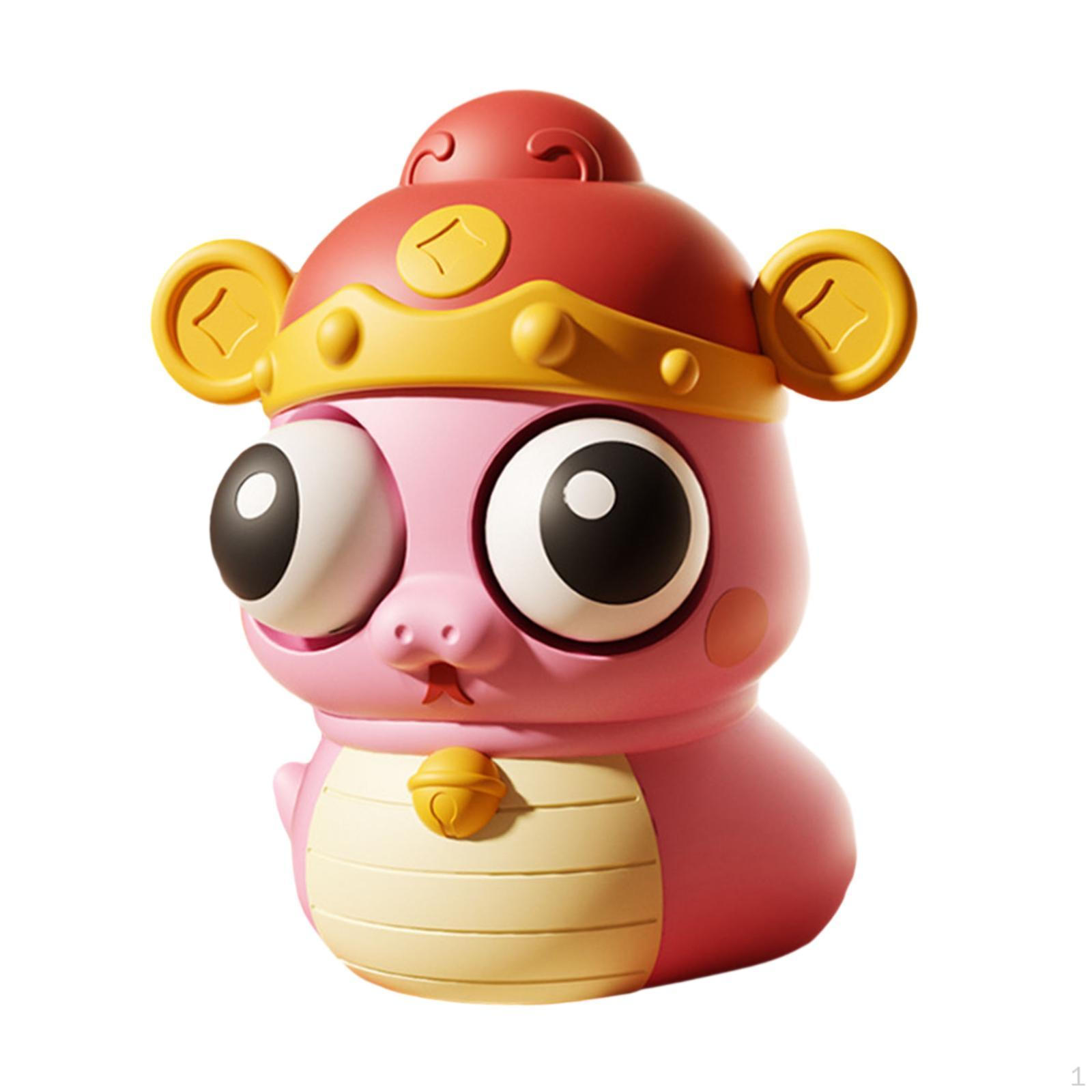 

Мультяшная змея с большими глазами, игрушка, сжимающая, новинка, сенсорная, с выпрыгивающими глазами розовый