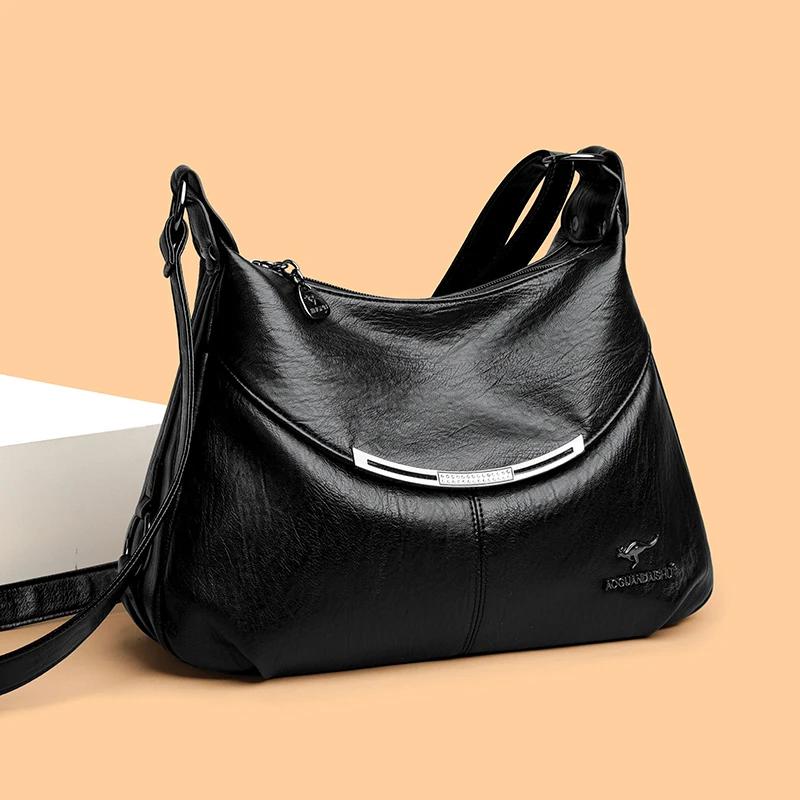 New Branded Hand Bags for Women High Quality Leather Shoulder Bag Double-deck Fashion Ladies The Tote Bag Designer Crossbody Bag