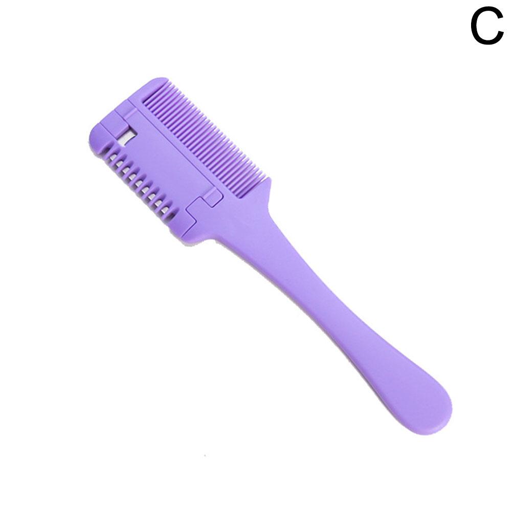 Hair Cutting Comb Shaving Hair Brushes with Razor Blades Hair Trimmer Cutting Thinning Tools Barbershop Hair Salon Styling Tools