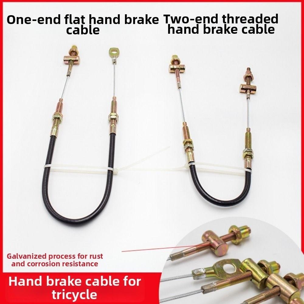 50/60/70/80/90/100cm Electric Tricycle Brake Cable with Leather Brake Wire Handbrake Cable Wire