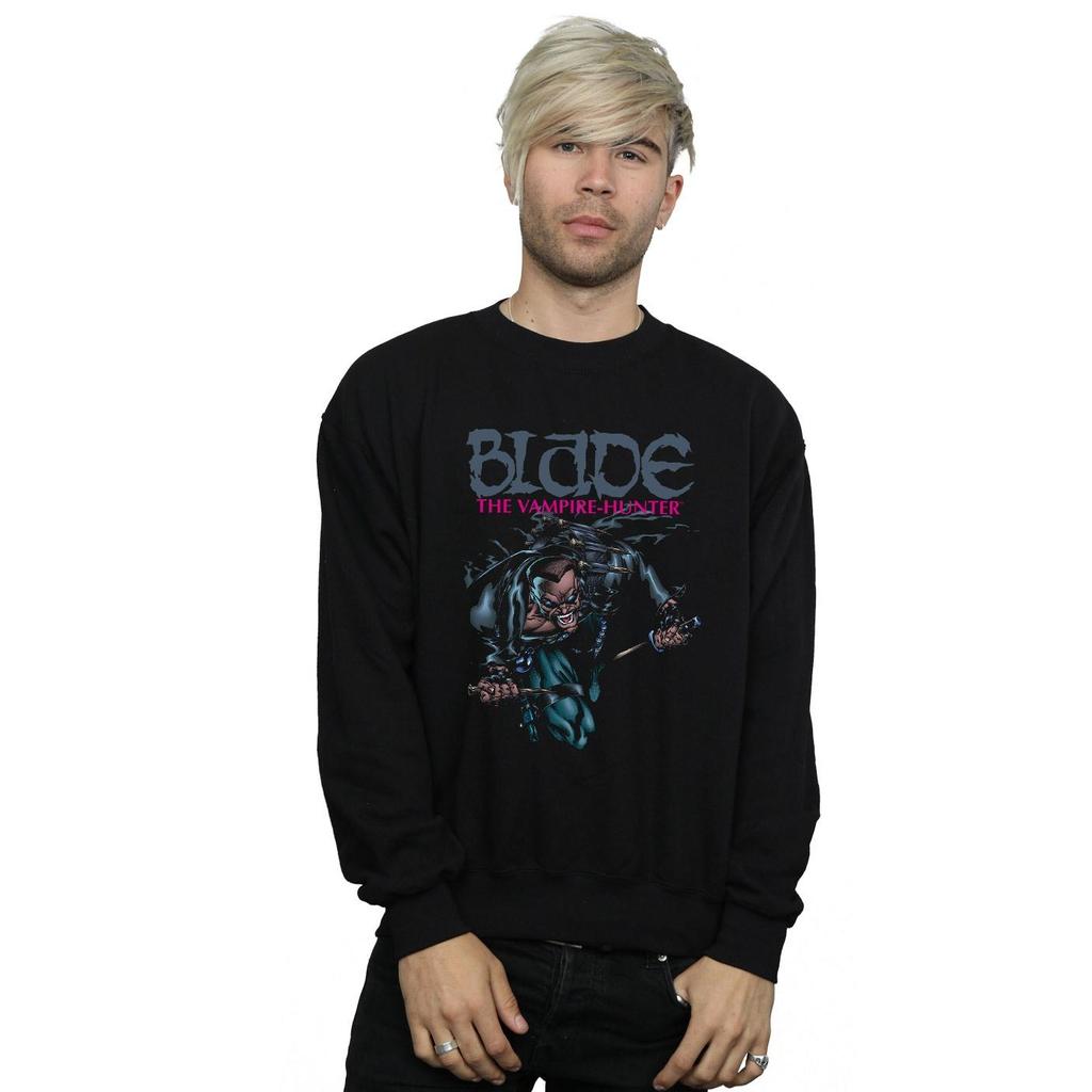 Marvel Mens Blade Action Sweatshirt