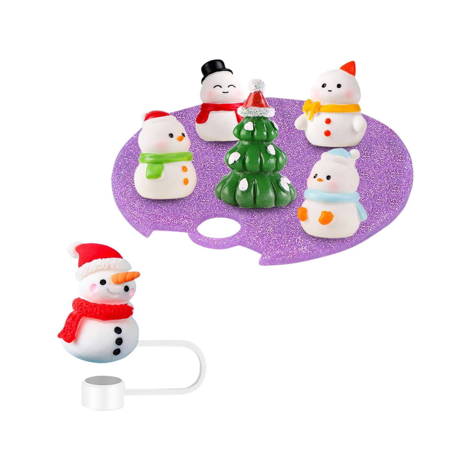 

Фиксированная табличка для крышки стакана 40 унций Micro L с украшением из 10-миллиметрового силикона, рождественская этикетка для крышки стакана с соломинкой, подходит для 40 унций One Size