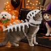 Cooles Dinosaurierskelett Haustierkostüm 45CM Halloween Haustierkostüm Dinosaurierknochen Haustier Kopfbedeckung Haustier Party