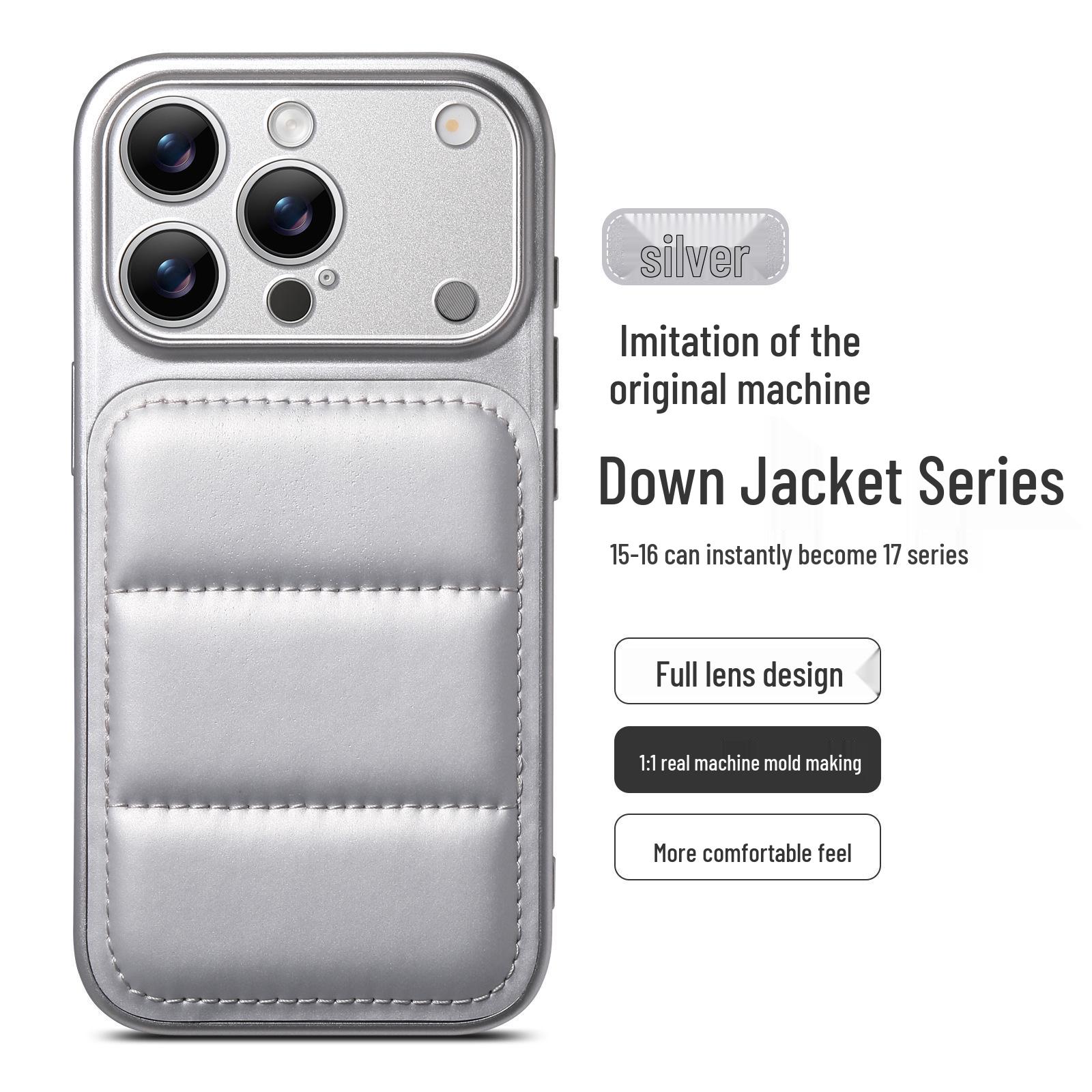 

Apple 17 Pro Max, 16, 15, 14 Winter Cover: Instant Change Window Protective Case 17Pro срібний